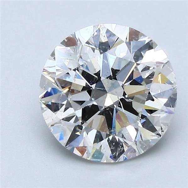 2.71ct J SI2 Rare Carat Ideal Cut Round Diamond