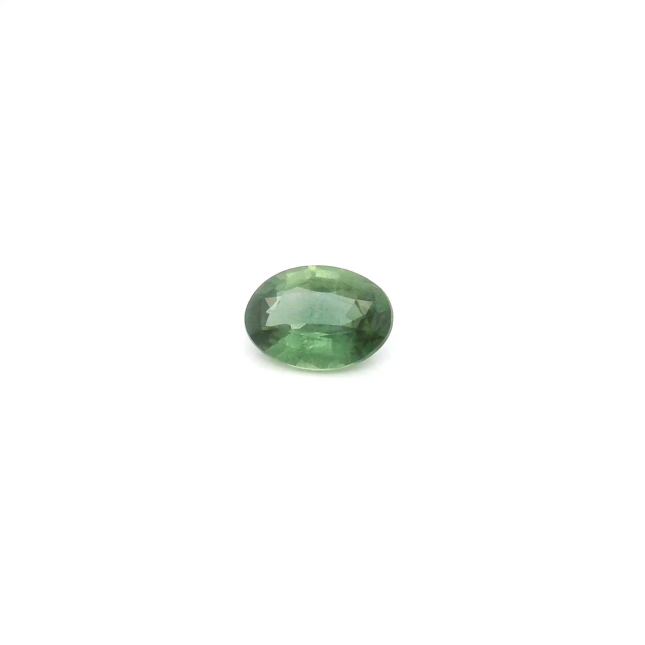 0.57 Carat Green Oval Sapphire