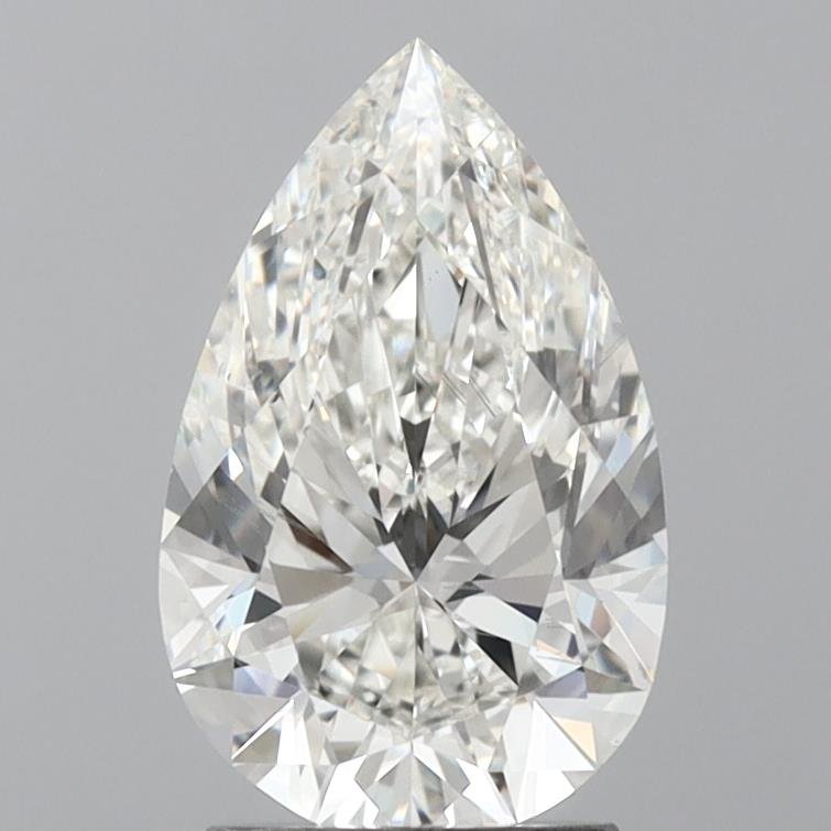 2.50ct H SI1 Rare Carat Ideal Cut Pear Lab Grown Diamond