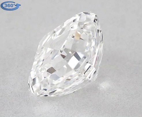 0.92ct E VS1 Very Good Cut Asscher Diamond