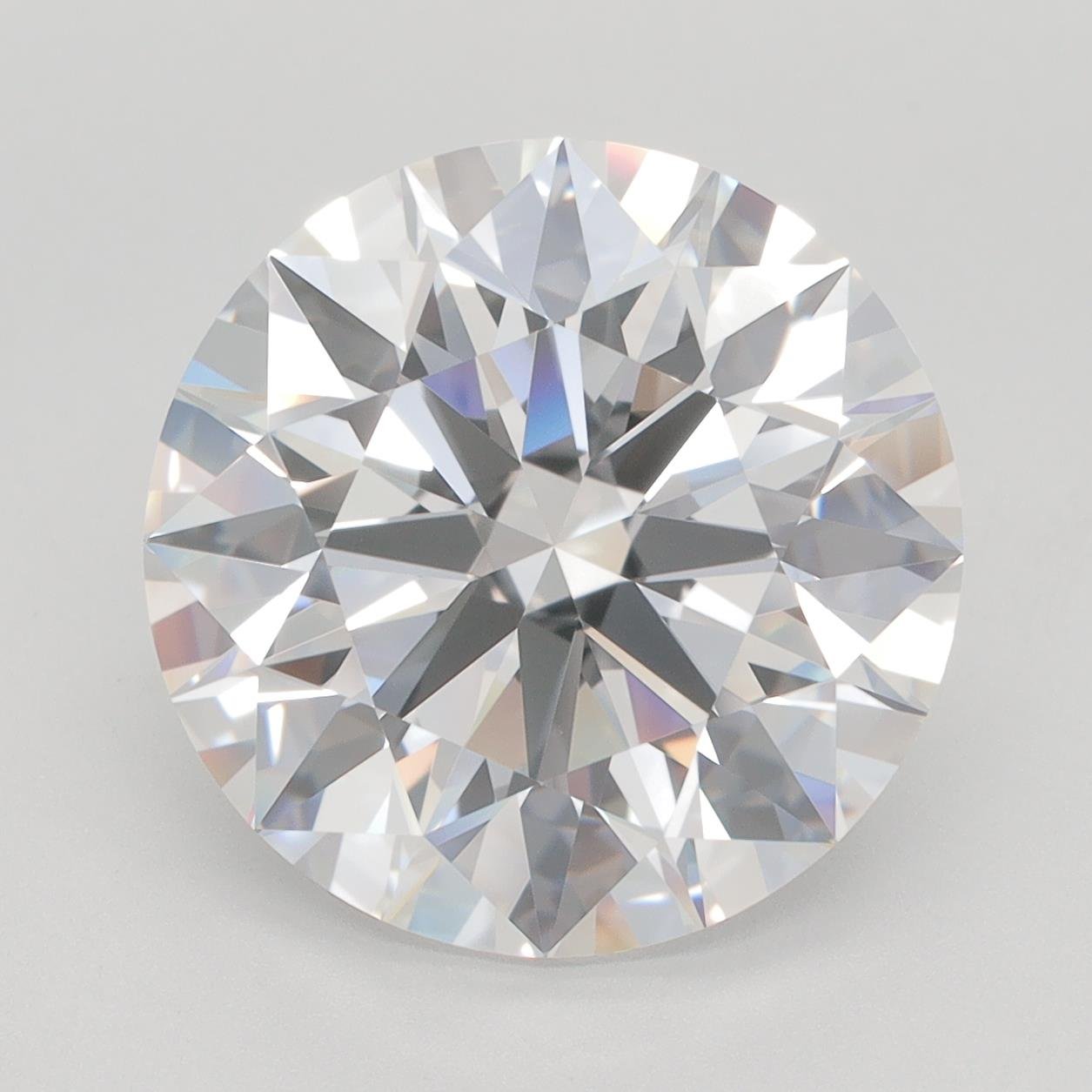 7.17ct F IF Rare Carat Ideal Cut Round Lab Grown Diamond