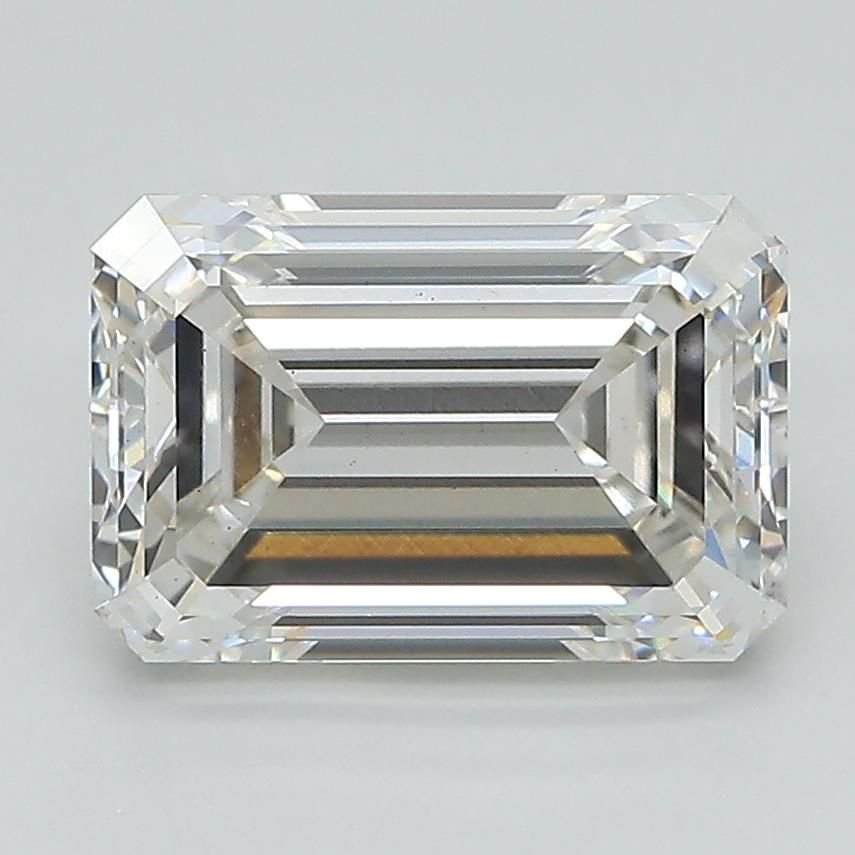 3.01ct H VS1 Excellent Cut Emerald Lab Grown Diamond