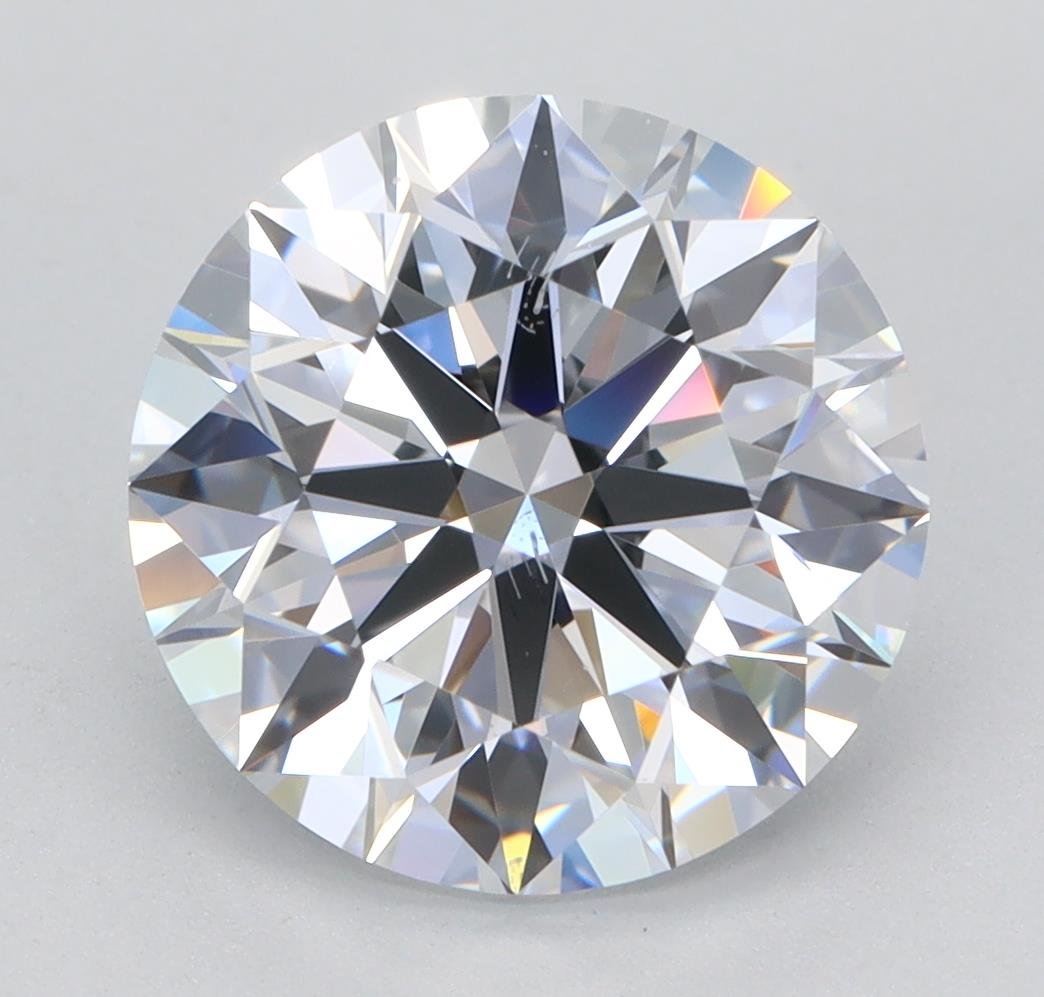 3.09ct E VS2 Rare Carat Ideal Cut Round Lab Grown Diamond