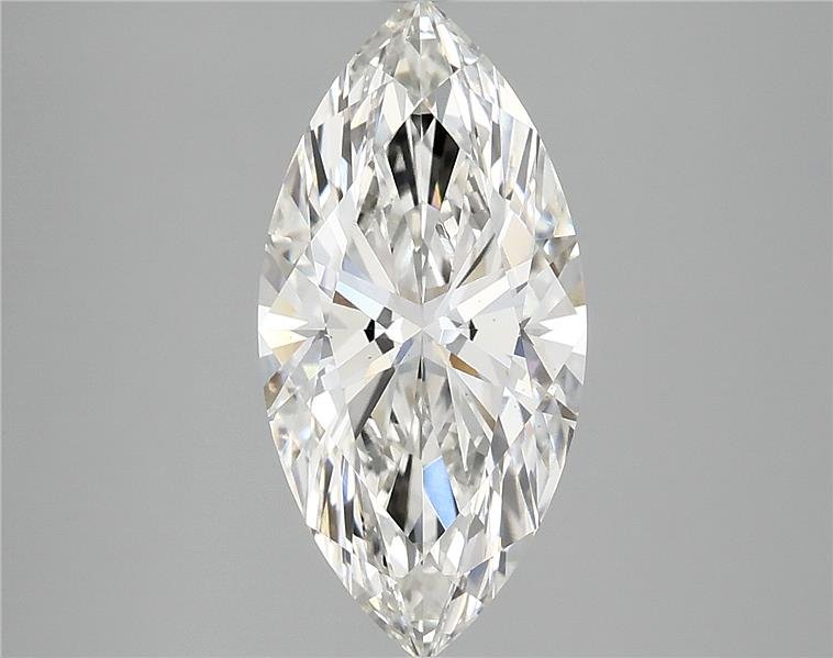 3.06ct H VS2 Rare Carat Ideal Cut Marquise Lab Grown Diamond