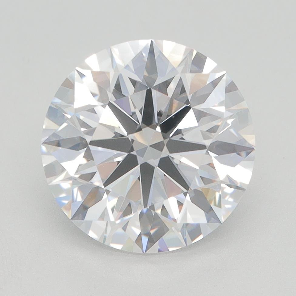 3.06ct D VS2 Rare Carat Ideal Cut Round Lab Grown Diamond