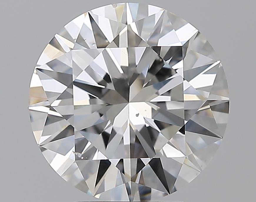 4.01ct G SI1 Rare Carat Ideal Cut Round Diamond