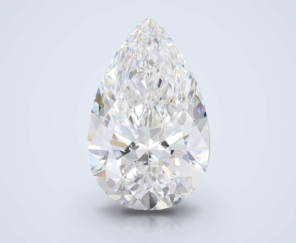 5.58 Carat Pear Lab Diamond