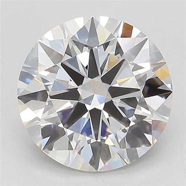 3.01ct G VS2 Rare Carat Ideal Cut Round Lab Grown Diamond