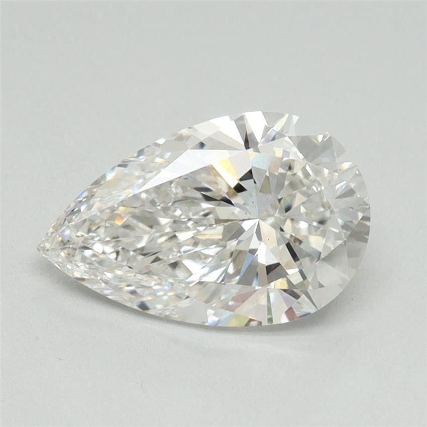 1.68ct E VS1 Rare Carat Ideal Cut Pear Lab Grown Diamond