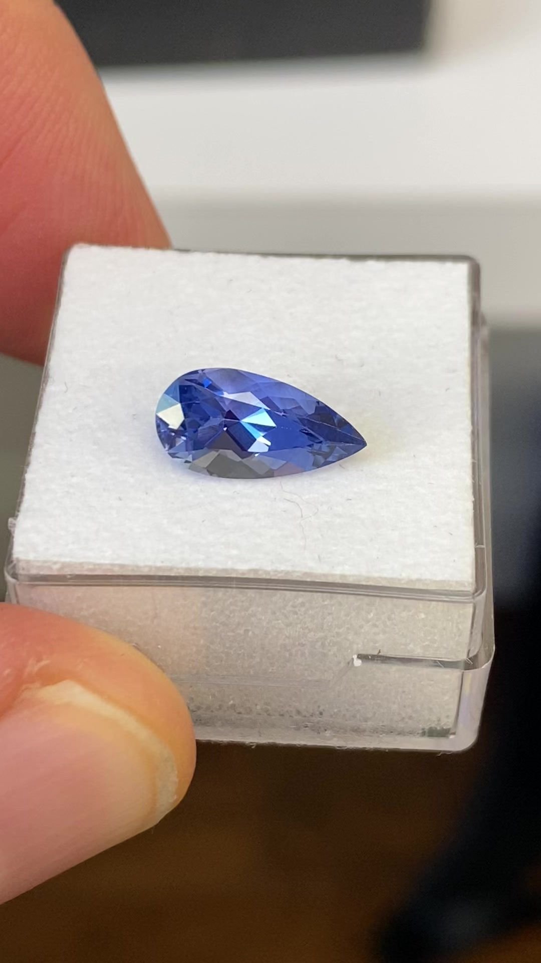 2.40 Carat Blue Pear Sapphire