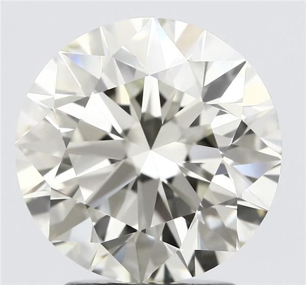 2.51ct J VVS2 Rare Carat Ideal Cut Round Diamond