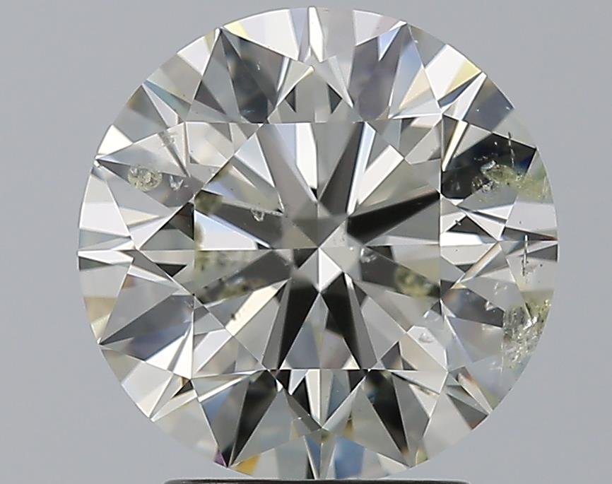 3.00ct J SI2 Rare Carat Ideal Cut Round Diamond