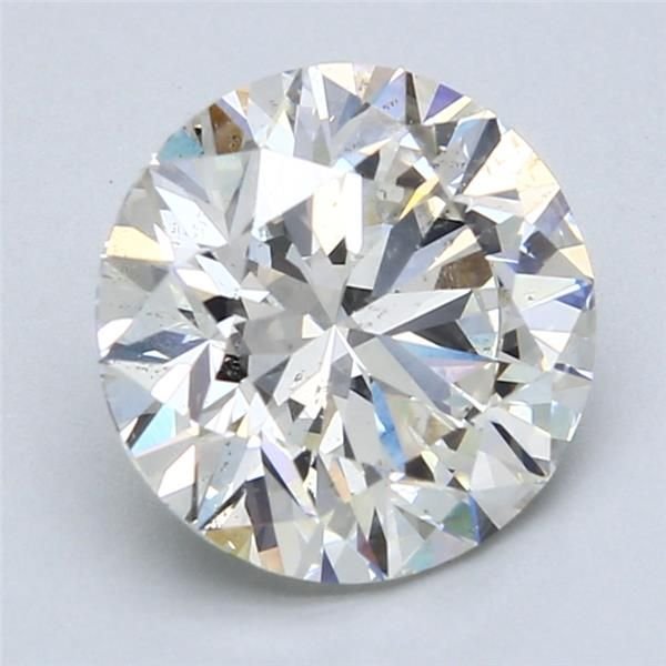 3.55ct J SI2 Rare Carat Ideal Cut Round Diamond