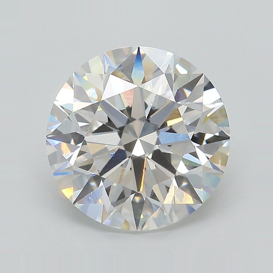 3.99ct F VVS2 Rare Carat Ideal Cut Round Lab Grown Diamond