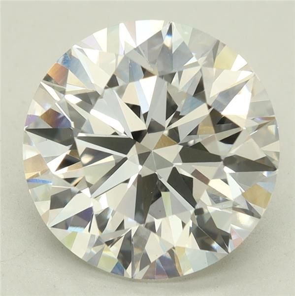3.06ct D VS1 Rare Carat Ideal Cut Round Lab Grown Diamond