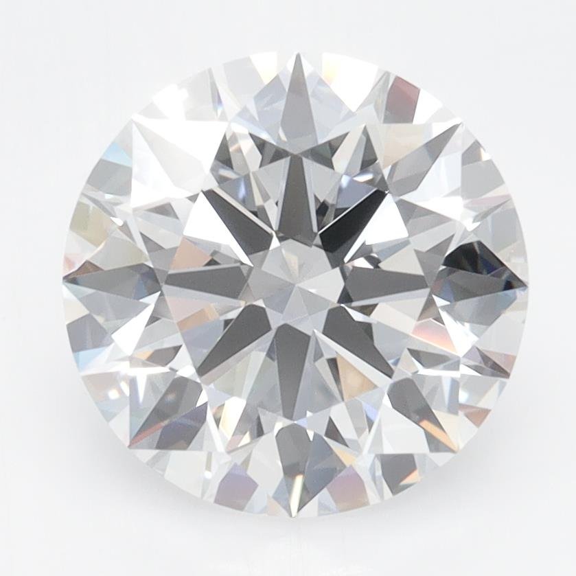 3.07ct D FL Rare Carat Ideal Cut Round Lab Grown Diamond