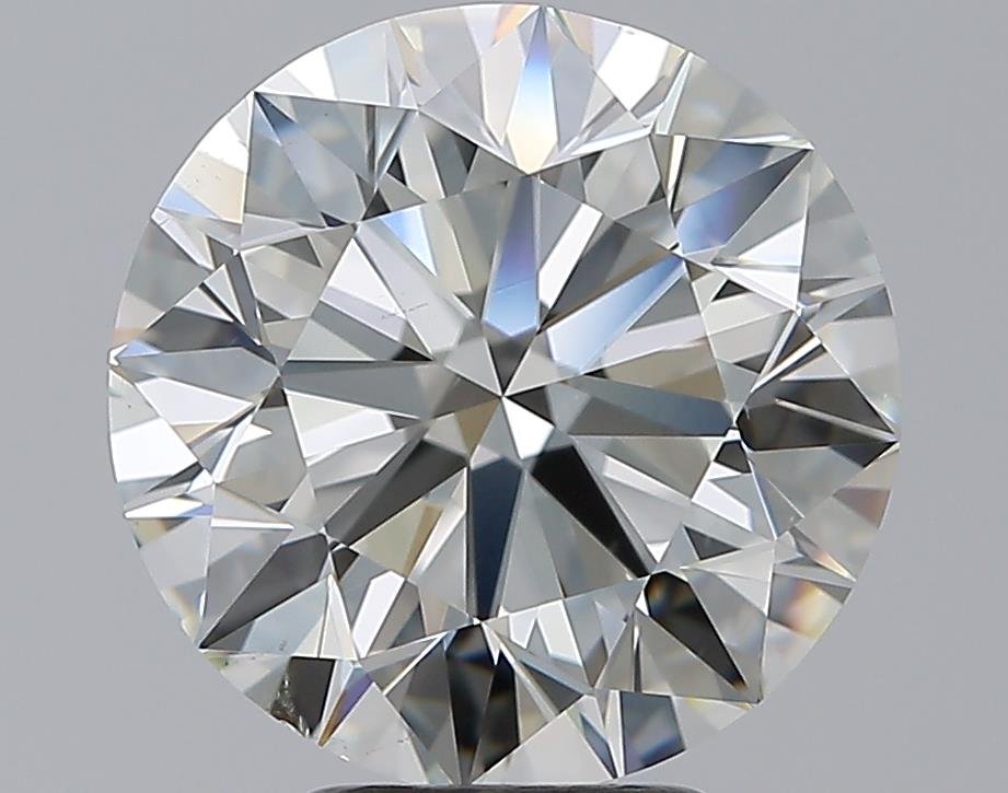 5.01ct J SI1 Rare Carat Ideal Cut Round Diamond