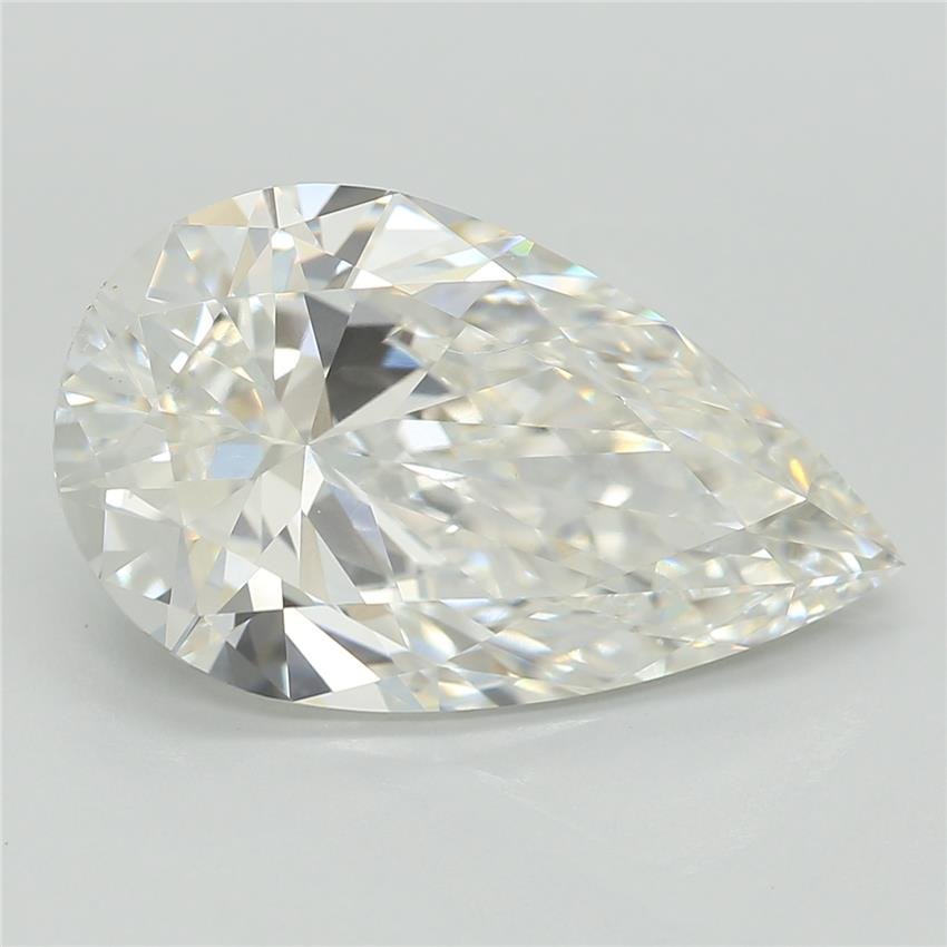 3.58ct F VS1 Rare Carat Ideal Cut Pear Lab Grown Diamond