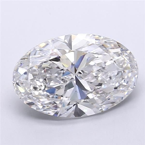 4.01ct E VS2 Rare Carat Ideal Cut Oval Lab Grown Diamond