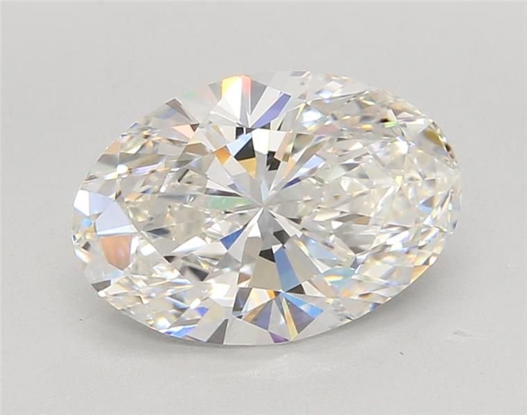 3.05ct F VVS2 Rare Carat Ideal Cut Oval Lab Grown Diamond