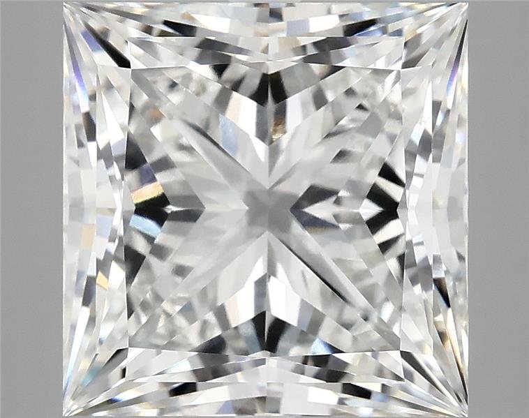 8.26ct F VVS2 Rare Carat Ideal Cut Princess Lab Grown Diamond