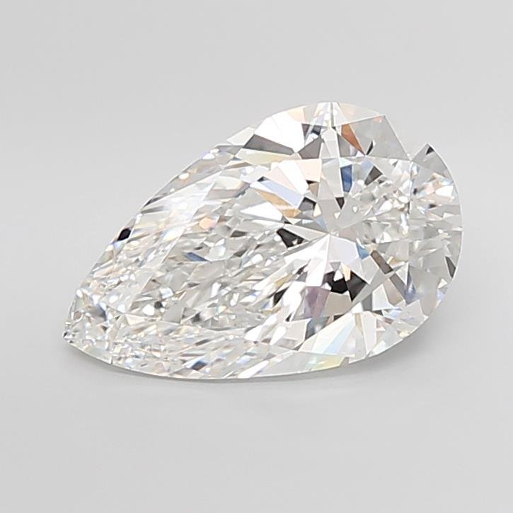 7.03ct E VVS2 Rare Carat Ideal Cut Pear Lab Grown Diamond