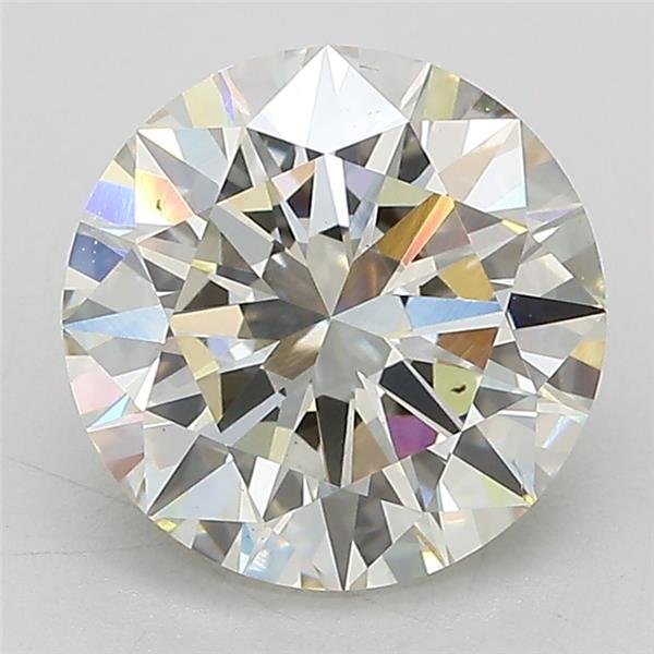 3.02ct J VS1 Excellent Cut Round Lab Grown Diamond