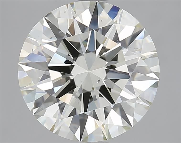 3.13ct J VS2 Rare Carat Ideal Cut Round Diamond