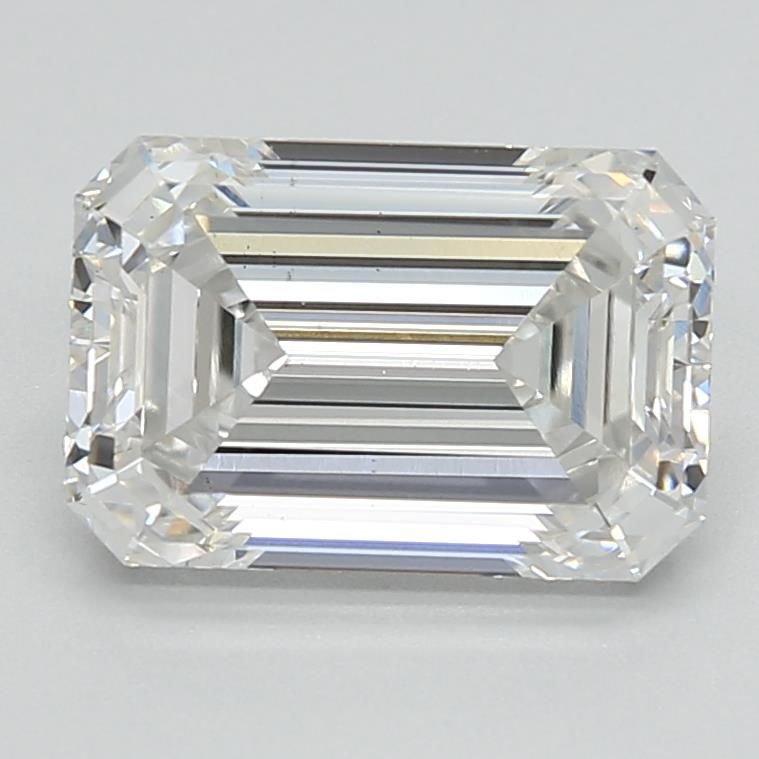 2.76ct F VS1 Rare Carat Ideal Cut Emerald Lab Grown Diamond