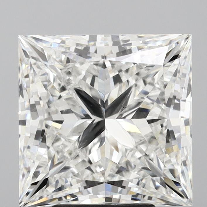 5.61ct F VS1 Rare Carat Ideal Cut Princess Lab Grown Diamond