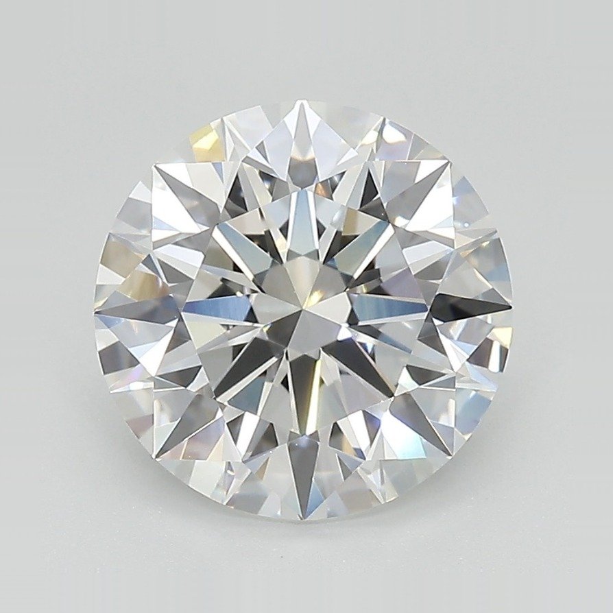 3.67ct E VVS2 Rare Carat Ideal Cut Round Lab Grown Diamond