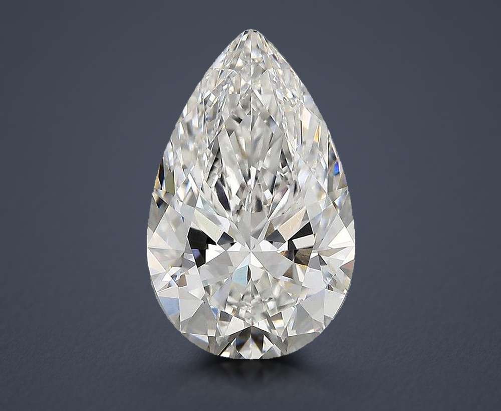 5.80 Carat Pear Lab Diamond