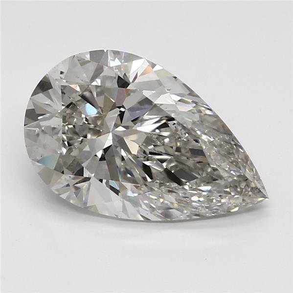 3.26ct H VS2 Rare Carat Ideal Cut Pear Lab Grown Diamond