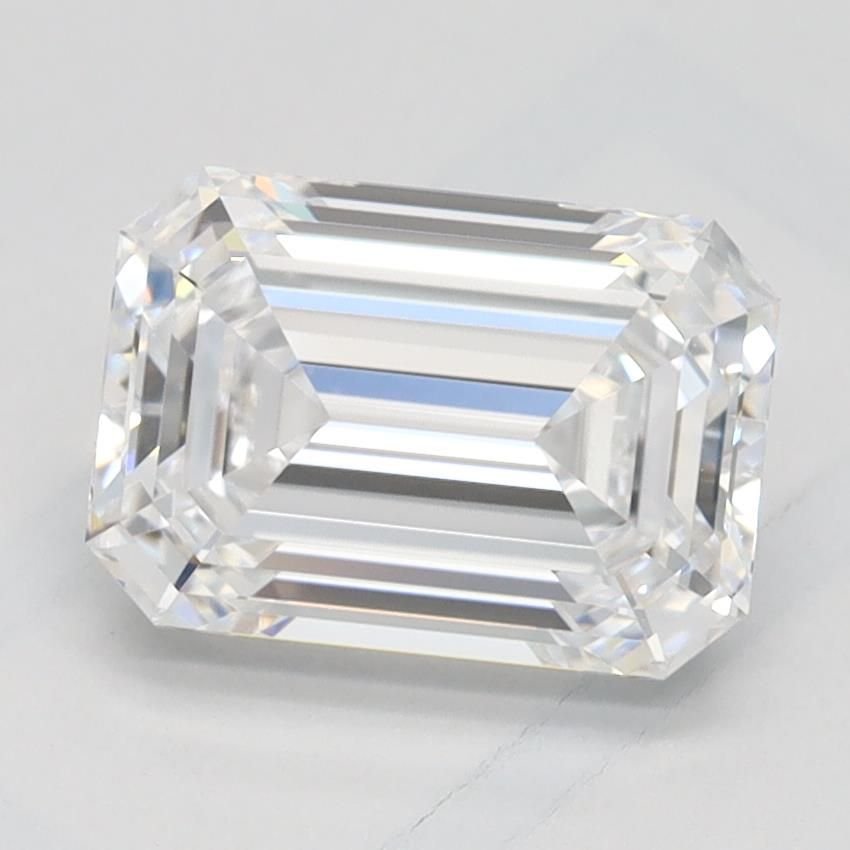 1.55ct D VVS1 Rare Carat Ideal Cut Emerald Lab Grown Diamond