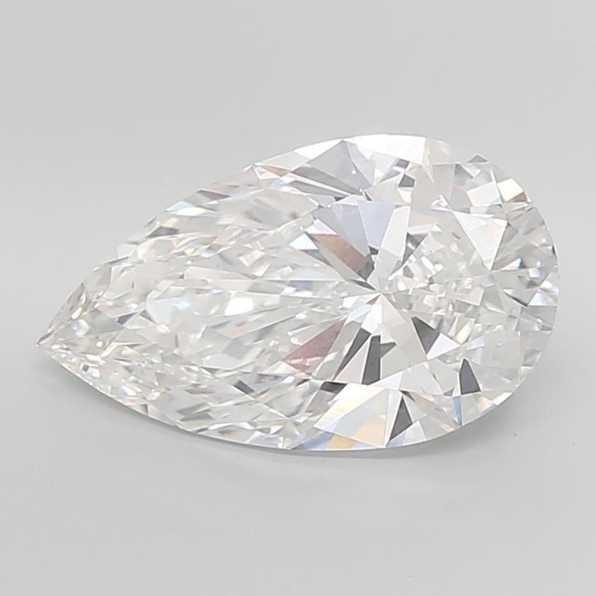10.09ct F VS1 Rare Carat Ideal Cut Pear Lab Grown Diamond