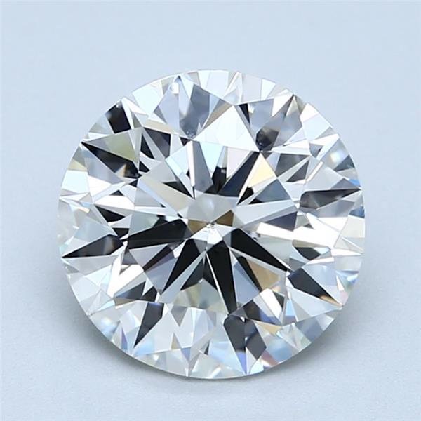 2.37ct I SI1 Rare Carat Ideal Cut Round Diamond