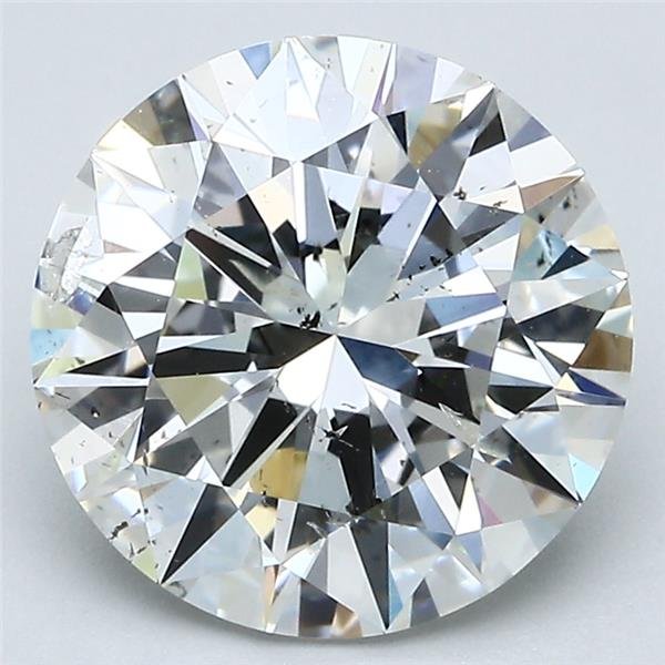 3.83ct G SI2 Rare Carat Ideal Cut Round Diamond