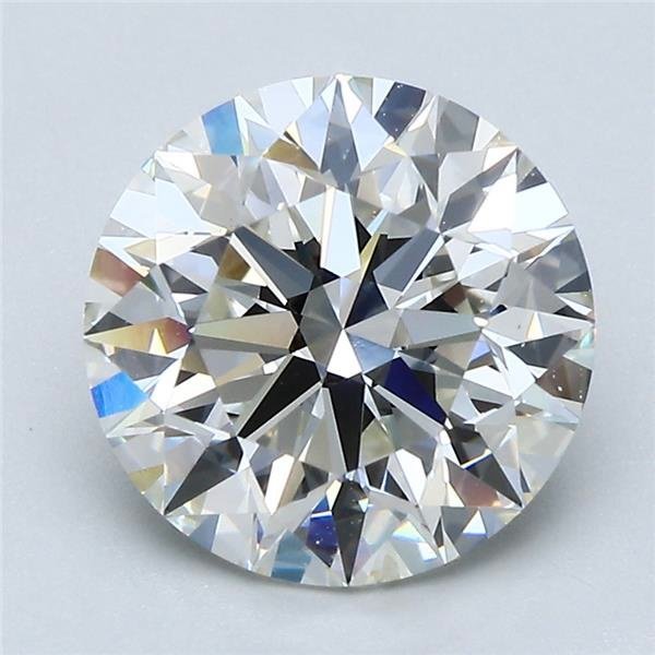 3.27ct I SI1 Rare Carat Ideal Cut Round Diamond