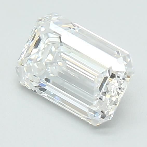 1.08ct D VVS1 Excellent Cut Emerald Lab Grown Diamond