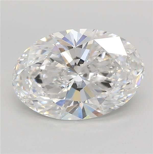 5.01ct E VS1 Rare Carat Ideal Cut Oval Lab Grown Diamond