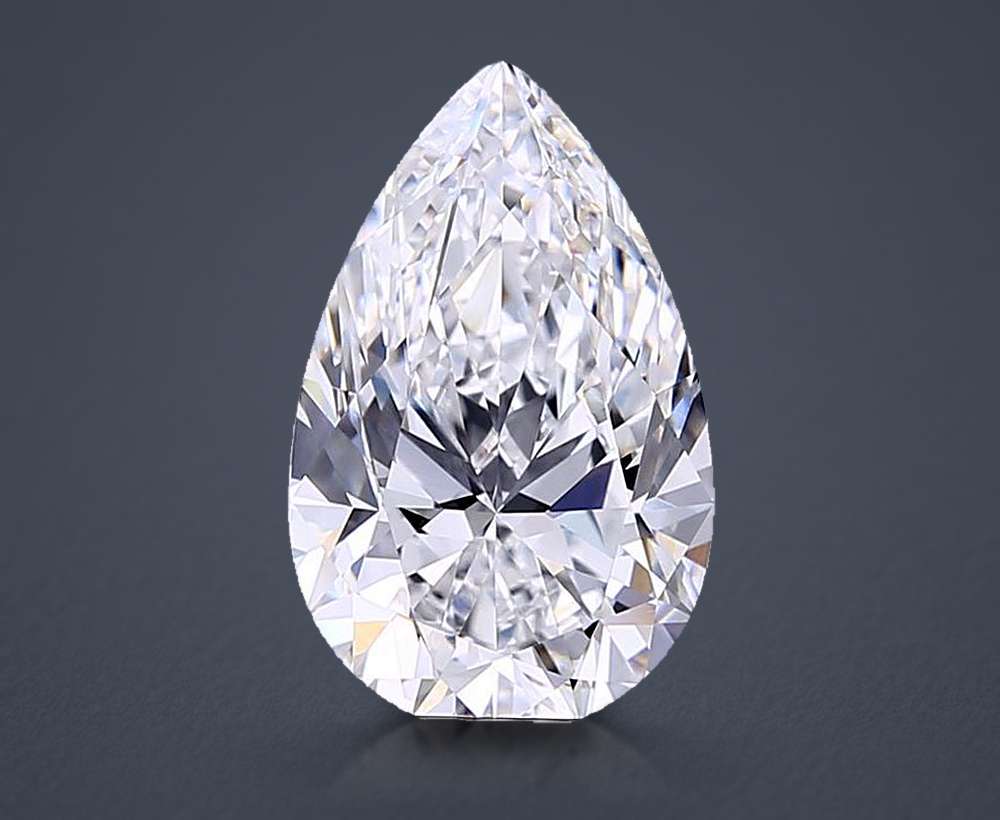 3.25 Carat Pear Lab Diamond