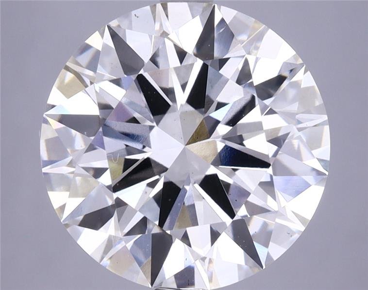 6.01ct H SI1 Rare Carat Ideal Cut Round Lab Grown Diamond