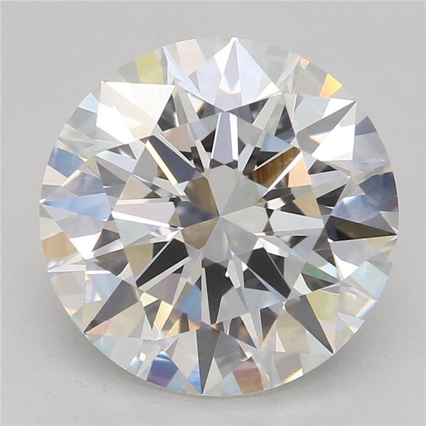 3.04ct F VS1 Rare Carat Ideal Cut Round Lab Grown Diamond