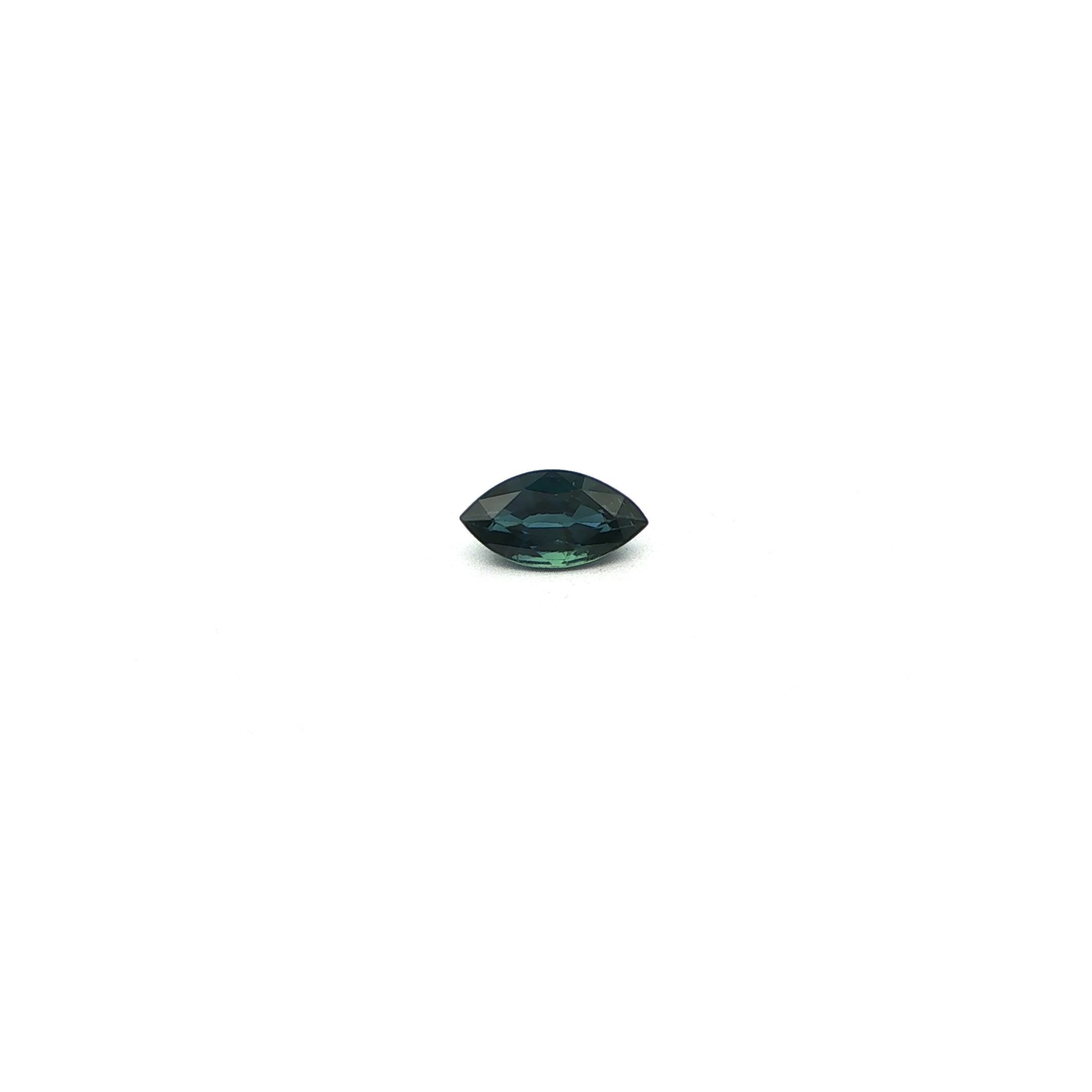 1.19 Carat Deep Blue Marquise Sapphire