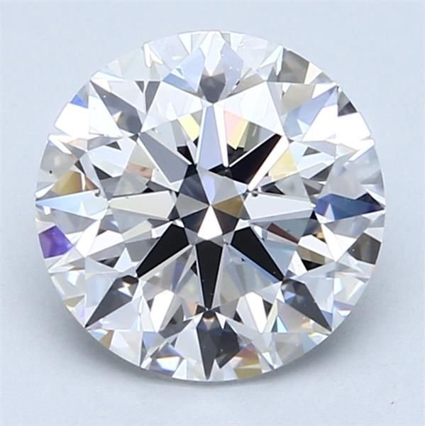 2.55ct E VS2 Rare Carat Ideal Cut Round Diamond