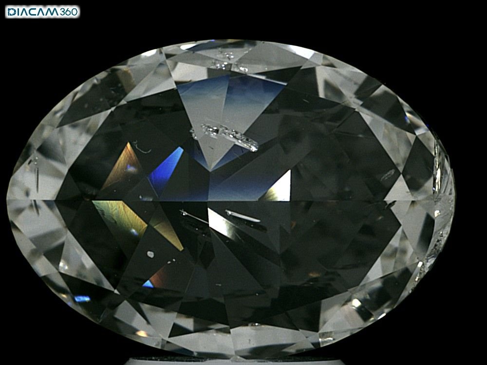 4.02ct K SI2 Very Good Cut Oval Diamond