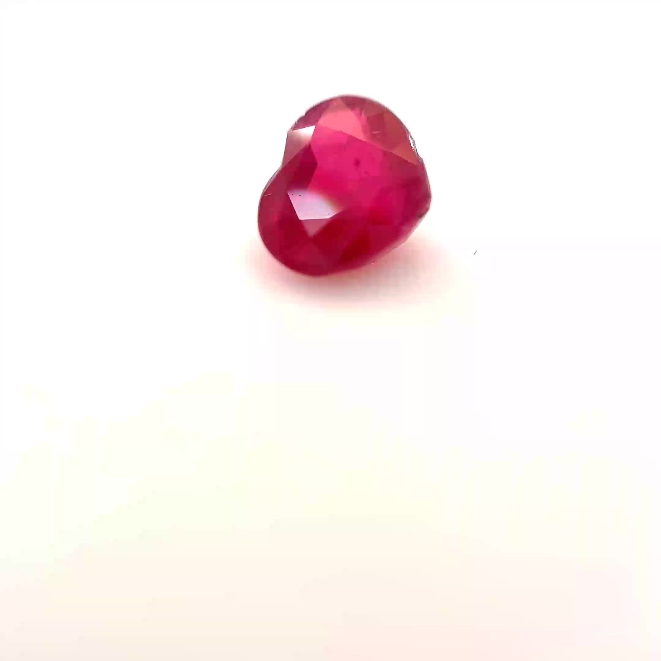 0.57 Carat Red Heart Ruby