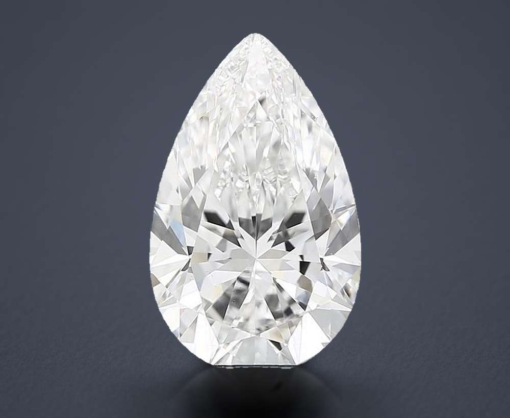 6.59 Carat Pear Lab Diamond