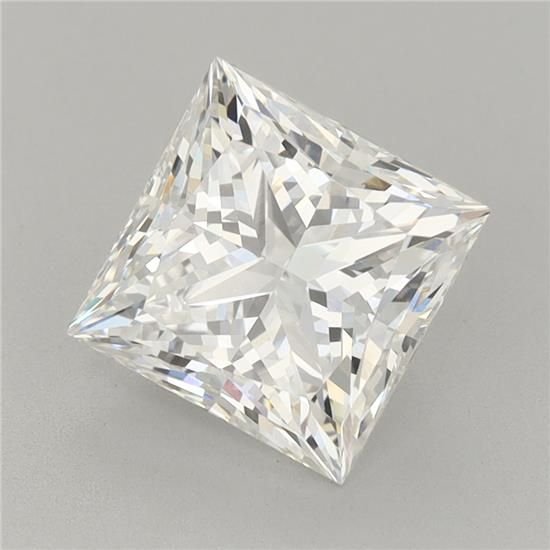 3.07ct G VVS2 Rare Carat Ideal Cut Princess Lab Grown Diamond
