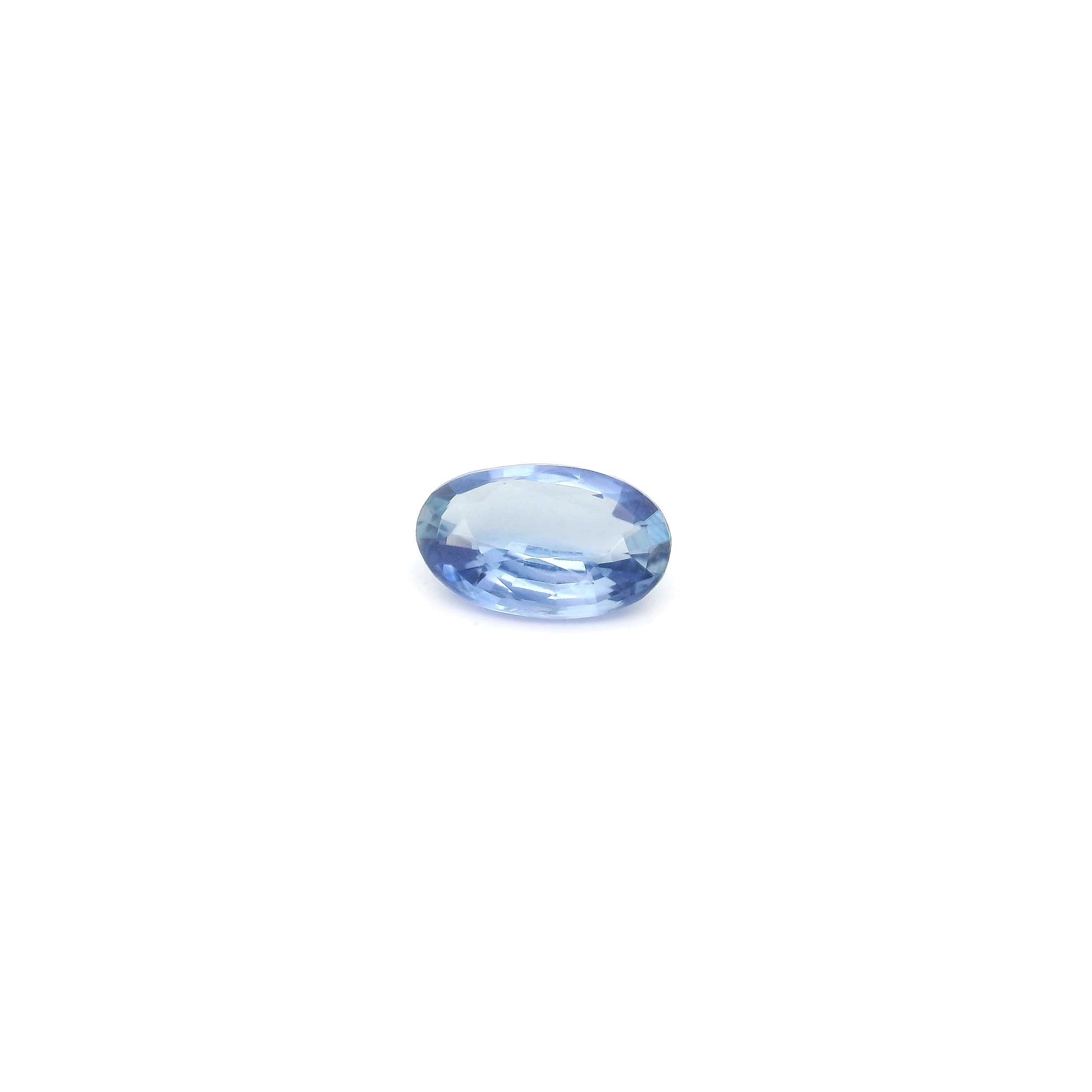 0.43 Carat Light Blue Oval Sapphire